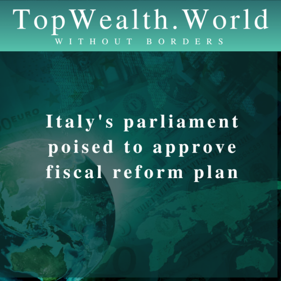 Italy's parliament poised to approve fiscal reform plan